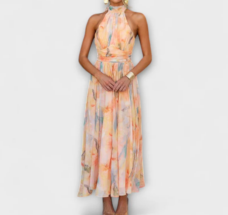 Nabalu Aurevyn | Women’s Halter Maxi Dress