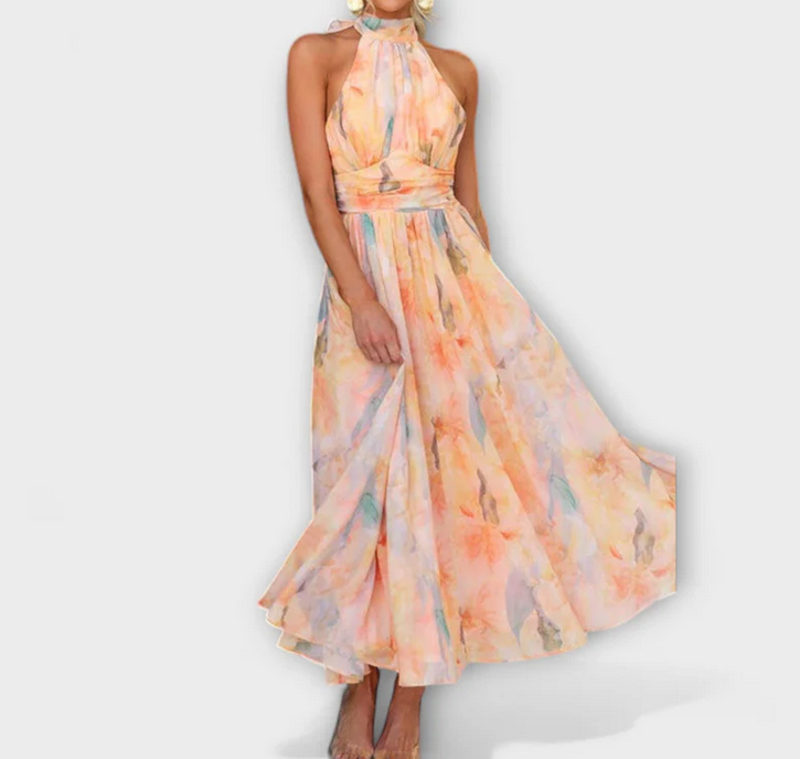 Nabalu Aurevyn | Women’s Halter Maxi Dress