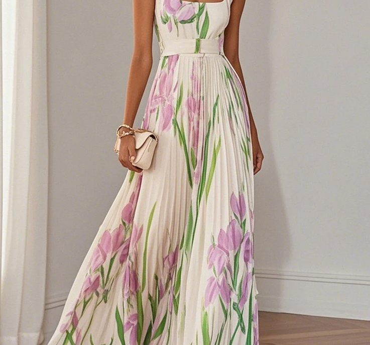 Nabalu Serelina | Women’s Pleated Maxi Dress