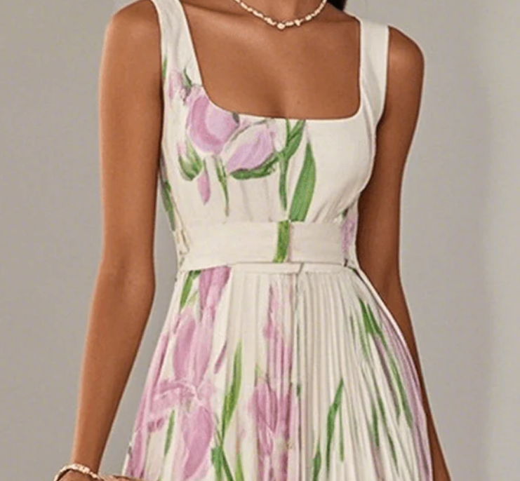 Nabalu Serelina | Women’s Pleated Maxi Dress