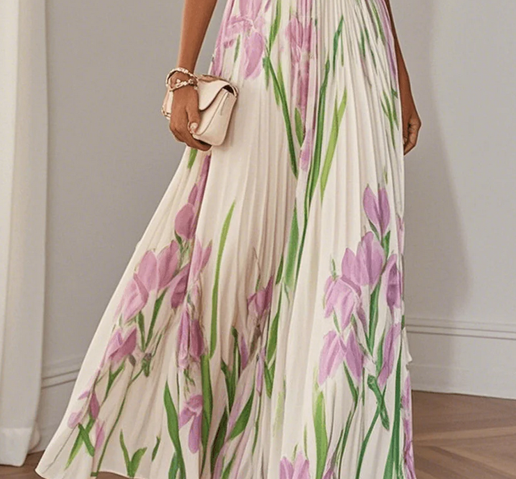 Nabalu Serelina | Women’s Pleated Maxi Dress