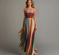 Nabalu Women’s Pleated Maxi Dress – Elegant Style with Graceful Movement