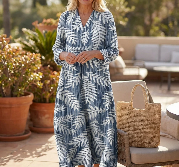 Nabalu Orelisse | Women’s Summer Long Sleeve Maxi Dress
