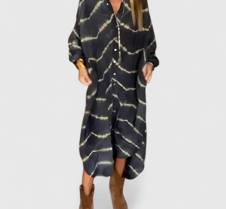 Nabalu Arielle | Women’s Boho Button Front Maxi Dress