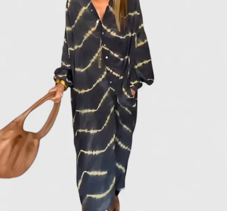 Nabalu Arielle | Women’s Boho Button Front Maxi Dress