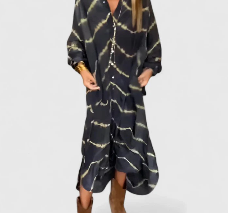 Nabalu Arielle | Women’s Boho Button Front Maxi Dress