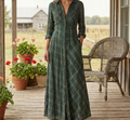 Nabalu Therenne | Women’s Plaid Shirt Maxi Dress