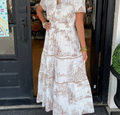 Nabalu Serelune | Women’s Printed Tiered Maxi Dress