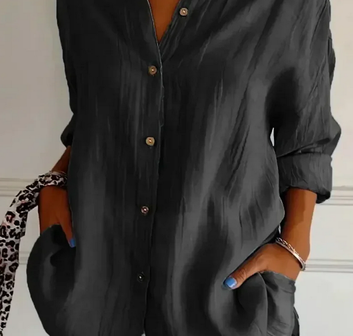 Nabalu Noa | Relaxed Button Front Spring Blouse