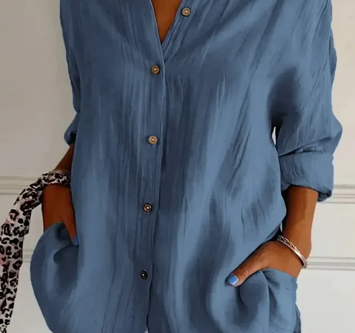 Nabalu Noa | Relaxed Button Front Spring Blouse