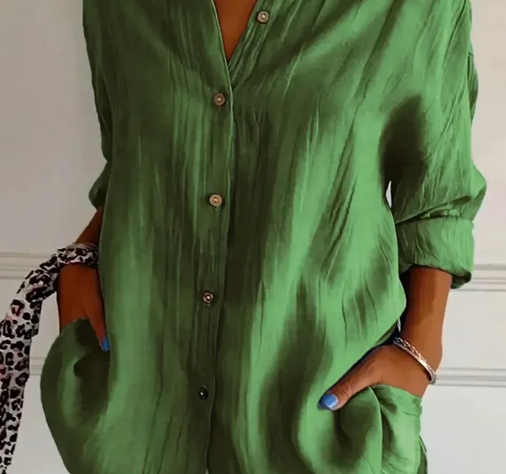Nabalu Noa | Relaxed Button Front Spring Blouse
