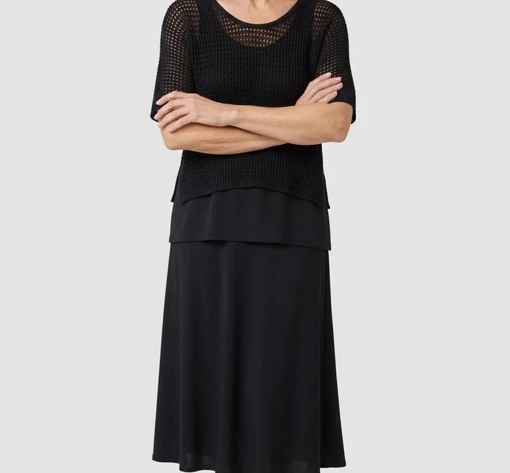 Nabalu Women’s Classy 2 Piece Set – Elegant Top and Midi Skirt