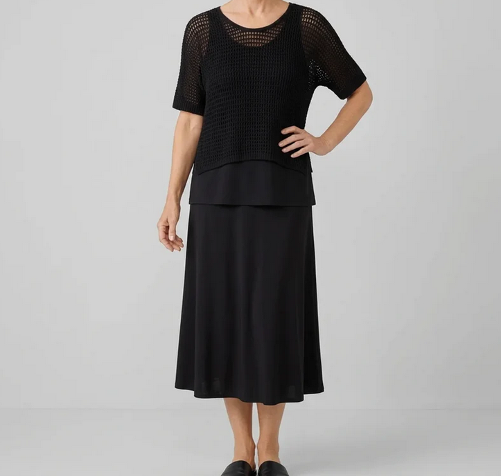 Nabalu Women’s Classy 2 Piece Set – Elegant Top and Midi Skirt
