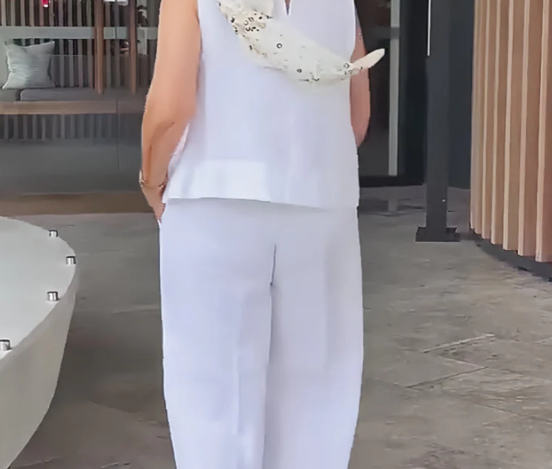 Nabalu Women’s Casual 2 Piece Summer Set – Sleeveless Top and Wide Leg Pants