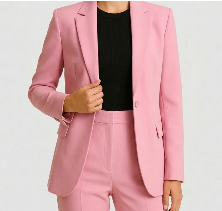 Nabalu Women’s Elegant Evening Set – Tailored Blazer and Tapered Pants