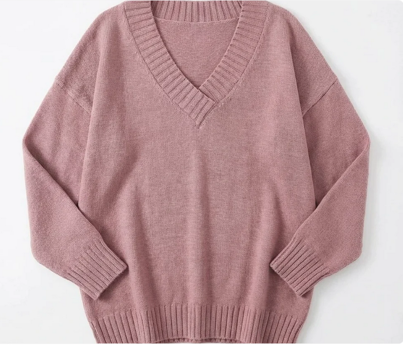 Nabalu Women’s Cozy V-Neck Knit Sweater