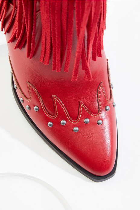 Cato Fashions Star Studded Fringe Western Boots