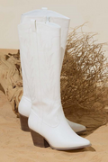 Cato Fashions Tall White Western Boots