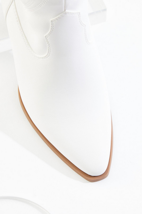 Cato Fashions Tall White Western Boots