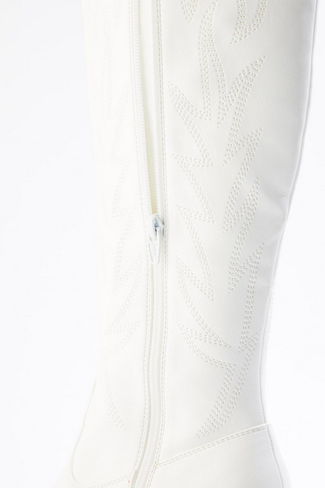 Cato Fashions Tall White Western Boots