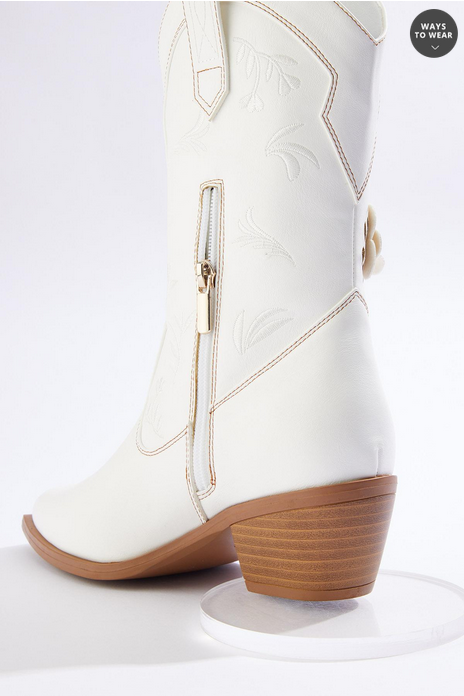 Cato Fashions Tall Red Western Boots