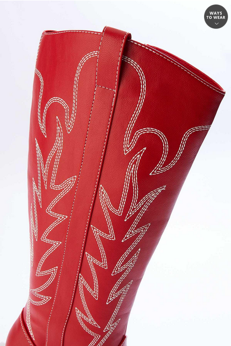 Cato Fashions 3d Flower Western Boots