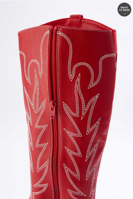 Cato Fashions 3d Flower Western Boots