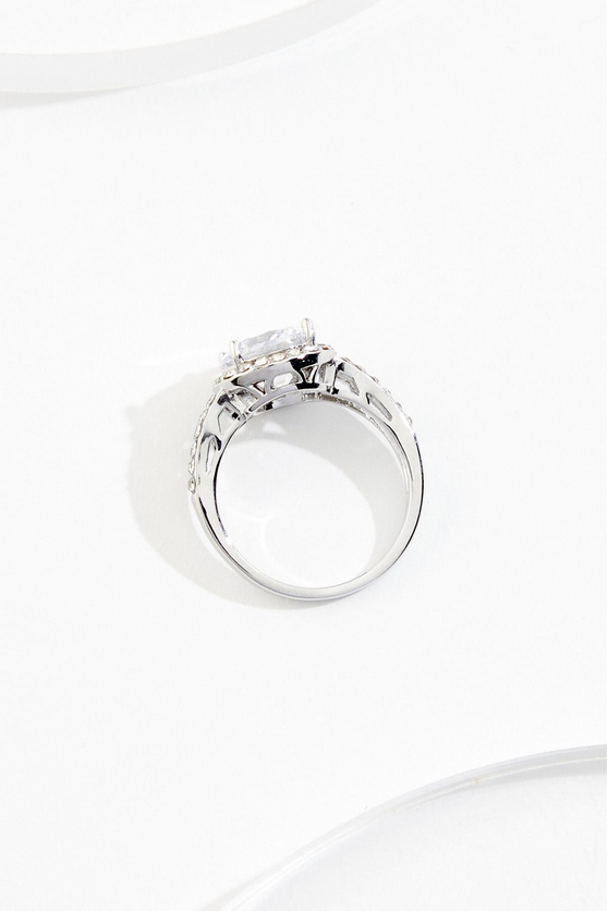 Cato Fashions Split Band Cubic Zirconia Ring