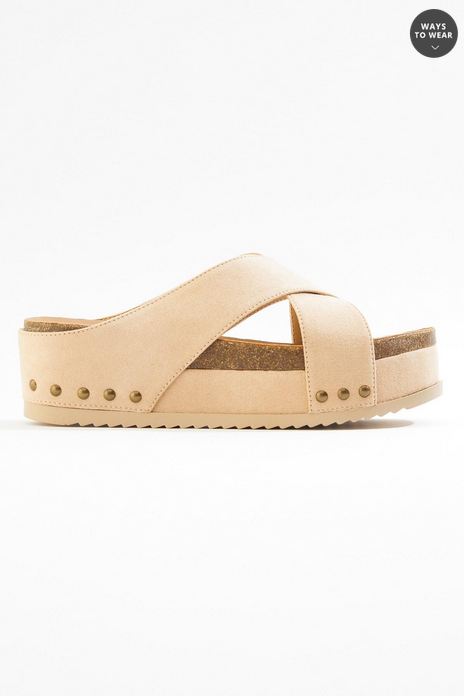Cato Fashions X Band Platform Sandals