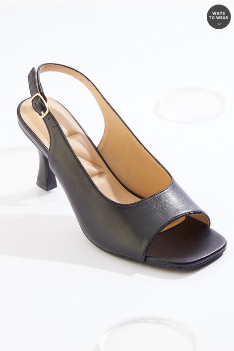 Cato Fashions Black Slingback Heels