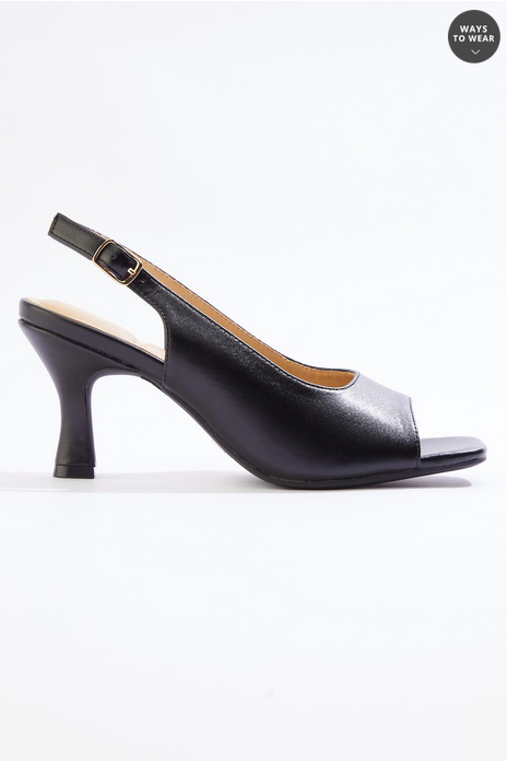 Cato Fashions Black Slingback Heels