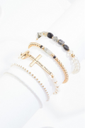 Cato Fashions Semi- Precious Philippians 4 : 13 Inspiration Bracelet Set