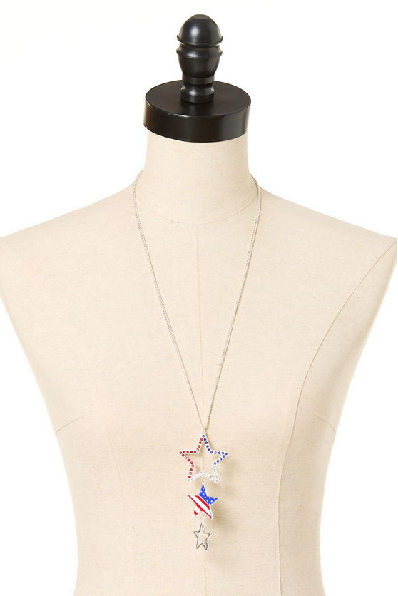 Cato Fashions Americana Star Icon Necklace Set