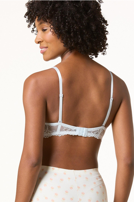 Cato Fashions Blue Lace Bra Set