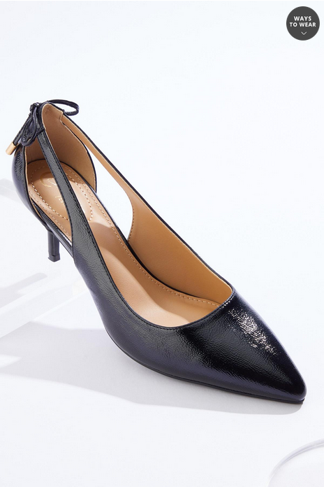 Cato Fashions Cutout Bow Pumps