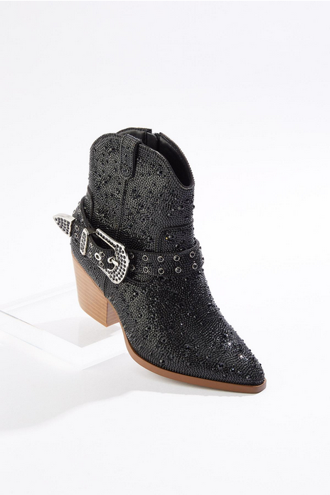 Cato Fashions Bling Buckle Booties