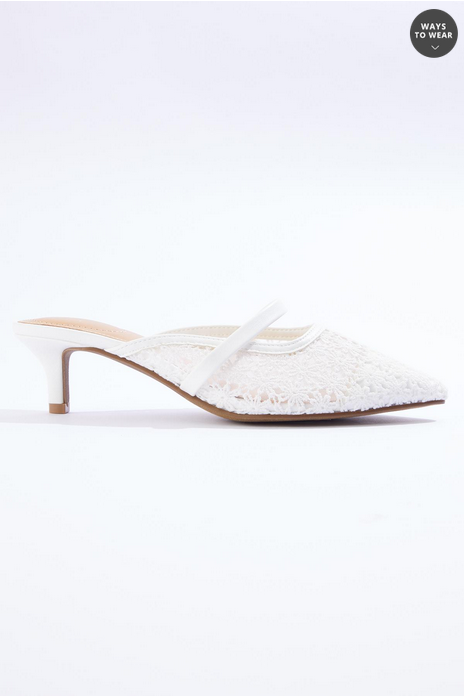 Cato Fashions Crochet Mesh Pumps