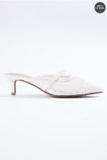 Cato Fashions Crochet Mesh Pumps