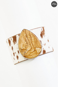 Cato Fashions Cow Print Snap Bracelet