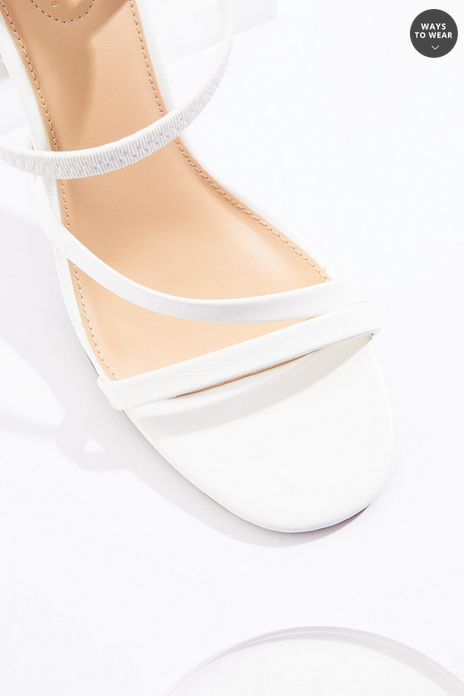 Cato Fashions Asymmetrical Stretch Block Heels