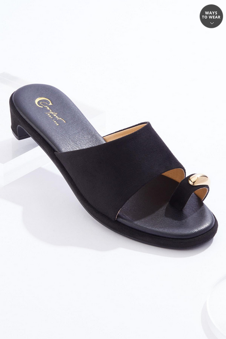 Cato Fashions Metal Toe Loop Sandals