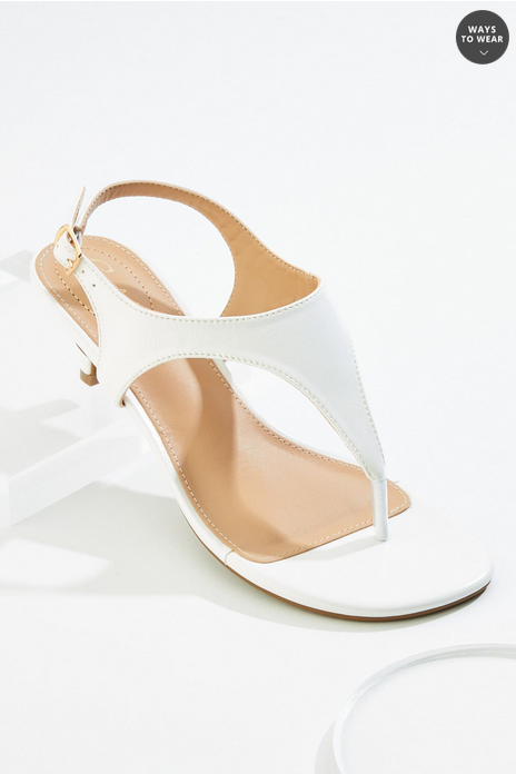 Cato Fashions Slingback Thong Kitten Heels