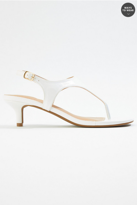 Cato Fashions Slingback Thong Kitten Heels