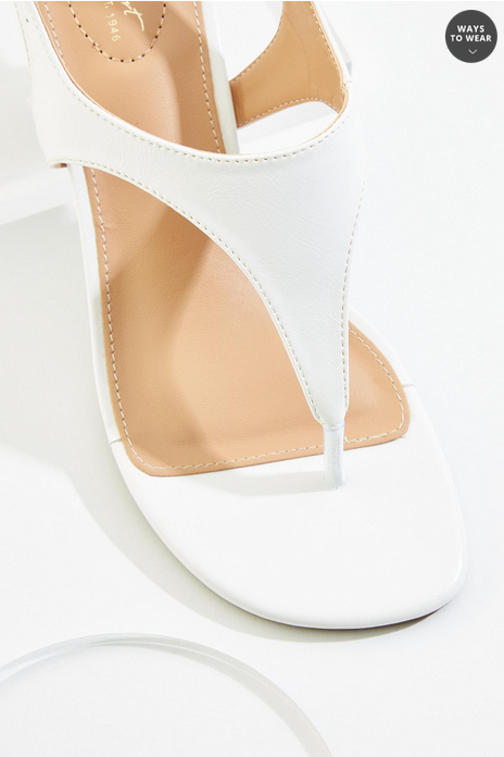 Cato Fashions Slingback Thong Kitten Heels