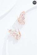 Cato Fashions Rose Gold Butterfly Cut Out Stud Earrings