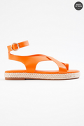 Cato Fashions Toe Loop Twisted Rope Platform Sandals