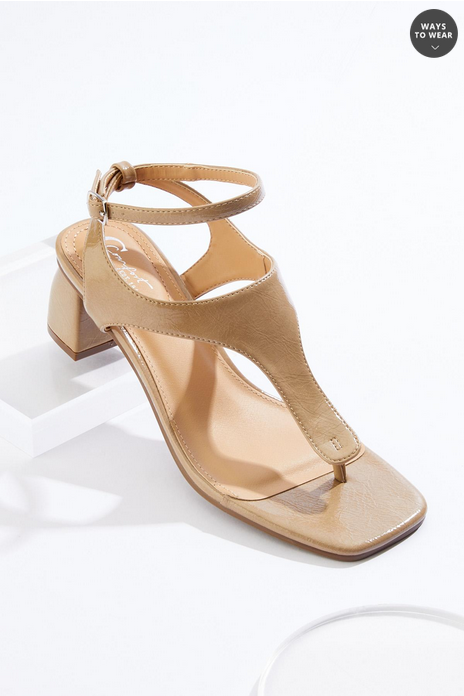 Cato Fashions Ankle Wrap Thong Sandals