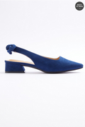 Cato Fashions Block Heel Bow Slingback Heels