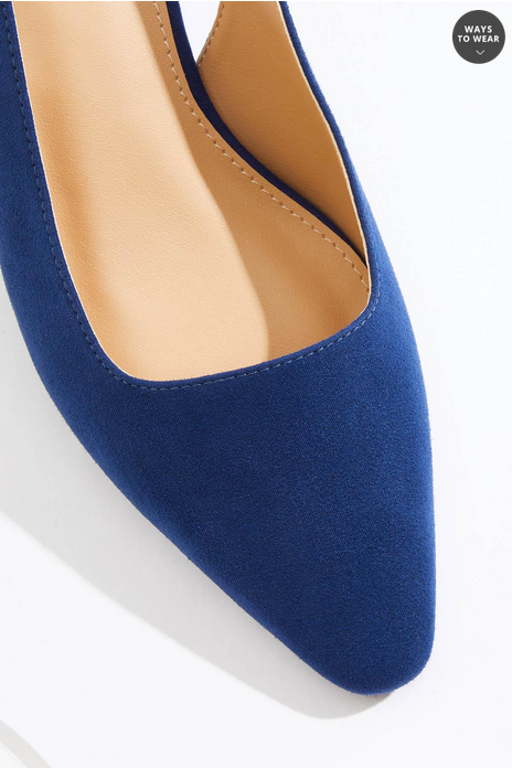 Cato Fashions Block Heel Bow Slingback Heels