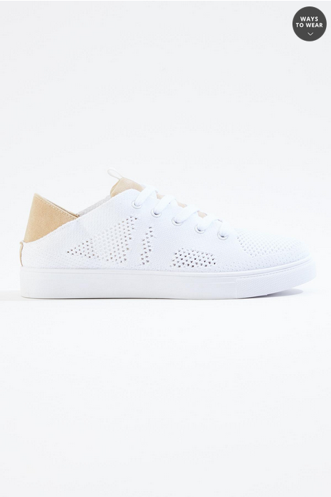 Cato Fashions Fly Knit Convertible Heel Sneakers